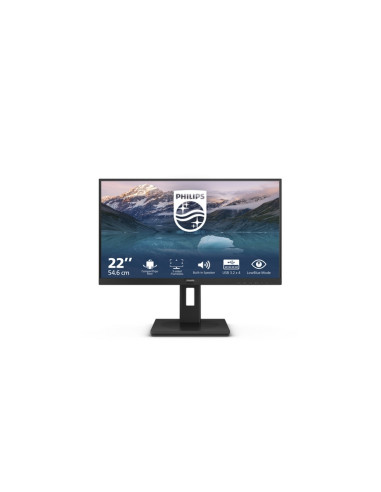 MONITOR PHILIPS LED 21.5" Wide 222S9JML/00 VA 1920x1080 4ms 250cd/mq 3000:1 (20.000.000:1) 2x2W MM PIVOT Reg.H VGA HDMI DP