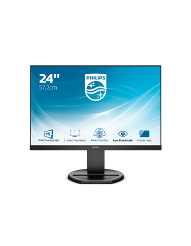 MONITOR PHILIPS LED 22.5" 16:10 230B8QJEB/00 IPS 1920x1200 5ms 250cd/mq 50.000.000:1 2x2W MM VGA DVI HDMI DP