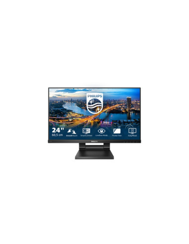 MONITOR PHILIPS TOUCH LED 23.8" Wide 242B1TC/00 IPS 1920x1080 4ms 250cd/mq 1000:1 2x2WMM Reg.inH PIVOT VGA HDMI DP USB