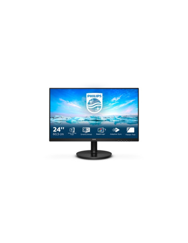MONITOR PHILIPS LED 23.8" Wide 242V8LA/00 VA 1920x1080 Full HD 4ms 250cd/m2 3.000:1 Mega Infinity DCR 2x2W MM VGA HDMI DP
