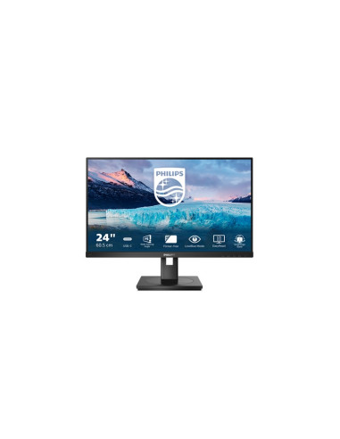 MONITOR PHILIPS LED 23.8"Wide 243S1/00 IPS 1920x1080 250cd/mq 1000:1 2x2W MM Reg.H PIVOT HDMI DP RJ45 USB-C doking