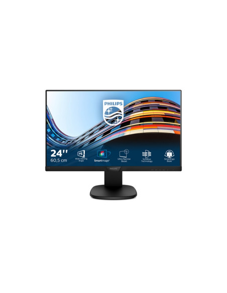 MONITOR PHILIPS LED 23.8"Wide 243S7EHMB/00 IPS 1920x1080 250cd/mq 1000:1(20.000.000:1)2x2W MM Pivot RegH Girev VGA HDMI