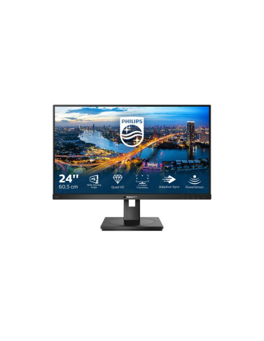 MONITOR PHILIPS LED 23.8"Wide 245B1/00 IPS 2560x1440 250cd/mq 1000:1 2x2W MM Pivot RegH VGA DVI HDMI DP HUB USB