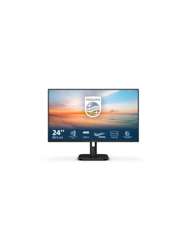 MONITOR PHILIPS LED 23.8"Wide 24E1N1300A/00 IPS 1920x1080 4ms 250cd/mq 1.300:1 2x3W MM HDMI USB-C docking