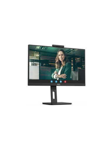 MONITOR AOC LED 23.8'' Wide 24P3CW IPS 1920x1080 4ms 300cd/mq 20.000.000:1 2x5W MM Webcam Reg.H PIVOT HDMI DP USB-C docking