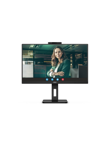 MONITOR AOC LED 23.8'' Wide 24P3QW IPS 1920x1080 4ms 300cd/mq 50.000.000:1 2x5W MM WEBCAM Reg.H PIVOT 2HDMI DP USB-C docking