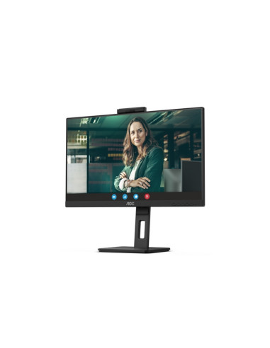 MONITOR AOC LED 23.8'' Wide 24P3QW IPS 1920x1080 4ms 300cd/mq 50.000.000:1 2x5W MM WEBCAM Reg.H PIVOT 2HDMI DP USB-C docking