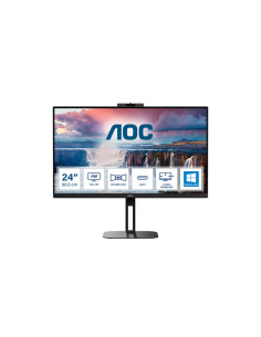 MONITOR AOC LED 23.8" Wide 24V5CW/BK IPS 1920x1080 4ms 300cd/mq 20.000.000:1 2x5W MM WEBCAM PIVOT Reg.H HDMI DP USB-C Docking 2