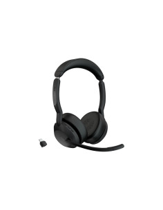 Cuffia professionale Jabra Evolve2 55 Stereo MS Bluetooth, Canc. rumore, Cert. Microsoft  - con Link 380/390C