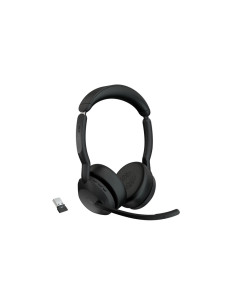 Cuffia professionale Jabra Evolve2 55 Stereo MS Bluetooth, Canc. rumore, Cert. Microsoft  - con Link 380a