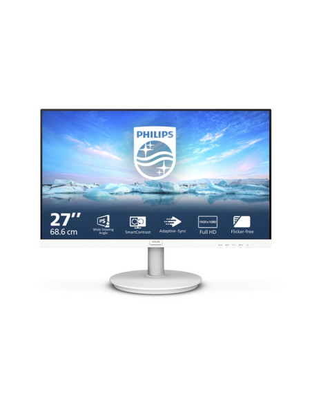 MONITOR PHILIPS LED 27"Wide 271V8AW/00 IPS 1920x1080 250cd/mq 1300:1Mega Infinity DCR 2x2W MM VGA HDMI White