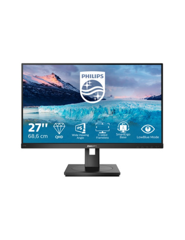 MONITOR PHILIPS LED 27"Wide 275S1AE/00 IPS 2560x1440 4ms 300cd/mq 1.000:1 2x2W MM VGA HDMI DP