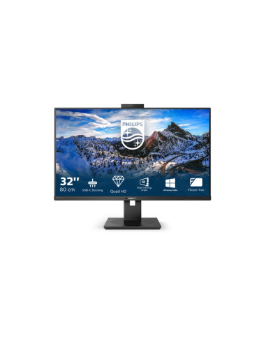 MONITOR PHILIPS LED 31.5" 326P1H/00 IPS 2560x1440 4ms 250cd/m2 1.000:1 (50.000.000:1)2x5W MM WEBCAM PIVOT 2HDMI DP USB-C docking