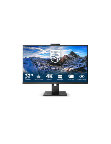 MONITOR PHILIPS LED 31.5" 329P1H/00 IPS 3840x2160 4ms 350cd/m2 1.000:1 (50.000.000:1)2x5W MM WEBCAM PIVOT 2HDMI DP USB-C docking