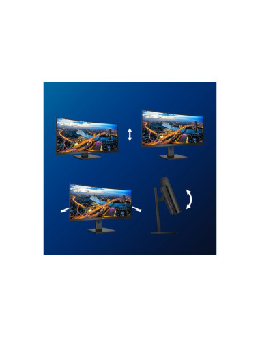 MONITOR PHILIPS LED 34" CURVED 346B1C/00 VA 3440x1440 5ms 300cd/m2 3000:1 (80.000.000:1)2x5W MM RegH HDMI DP USB-C GAMING