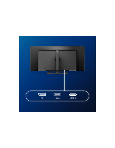 MONITOR PHILIPS LED 34" CURVED 346E2CUAE/00 VA 3440x1440 4ms 300cd/m2 3000:1 2x5W MM RegH HDMI DP USB-C docking GAMING