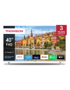TV THOMSON LED 40" 40FG2S14W SMART GOOGLE TV DVB-T2/S2 FHD CI+ 3XHDMI 2XUSB  - BIANCO - TELECOMANDO RETRO ILLUMINATO VESA