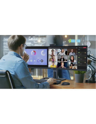 MONITOR PHILIPS 44,5" 32:9 CURVED 45B1U6900CH VA 5120x1440 4ms 450cd/m2 2x5W MM WEBCAM Reg.H 2HDMI DP RJ45 2USB-C docking