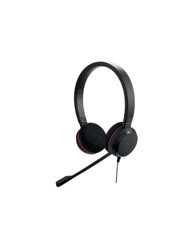 Cuffia professionale Jabra EVOLVE 20 MS Duo USB, Canc. rumore,tasto "Mute",certif. Microsoft - GRANZIA CASCO 2 ANNI