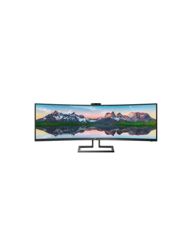 MONITOR PHILIPS LED 49"Wide CURVED 499P9H/00 5120x1440 5ms 80.000.000:1 2x5W MM WEBCAM Reg.inH 2HDMI DP USB-C GAMING