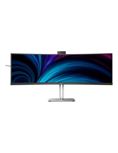 MONITOR PHILIPS 48,8" 32:9 CURVED 49B2U5900CH VA 5120x1440 4ms 450cd/m2 2x3W MM WEBCAM Reg.H 2HDMI DP RJ45 USB-C docking