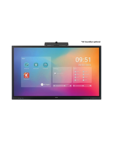 MONITOR TOUCH NEC 86" LC-Series, UHD, 450 cd/m2, 16/7 proof, Infrared, 20 touchpoints, OPS Slot, Android SoC, USB-C