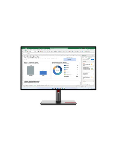 MONITOR LENOVO P27h-30 63A1GAT1EU 27" IPS/QHD/HDMI,DP,USB-C (100W)/Ethernet/Daisy chain