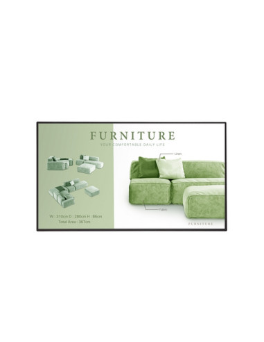 MONITOR LG DIGITAL SIGNAGE 65" 65UM5N-H IPS 3840X2160 8ms 500 cd/m2 1.000:1 2x10W MM 3HDMI DP USB RJ45 WebOS 6.0