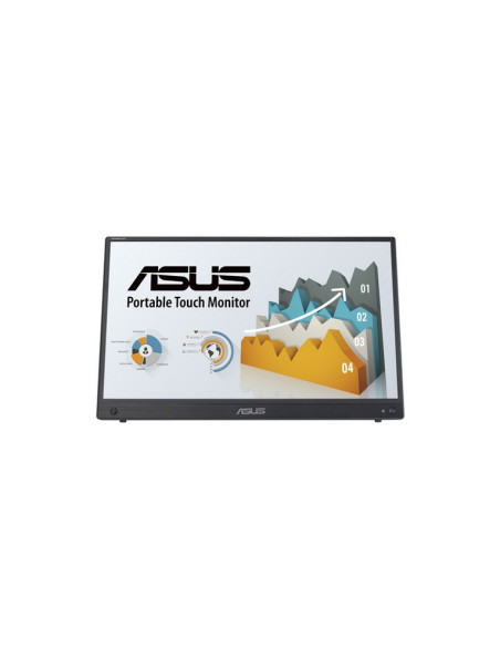 MONITOR ASUS LED 15.6" Wide ZenScreen Touch MB16AHT IPS 1920x1080 5ms 250cd/m2 700:1 2x1W MM HDMI USB-C