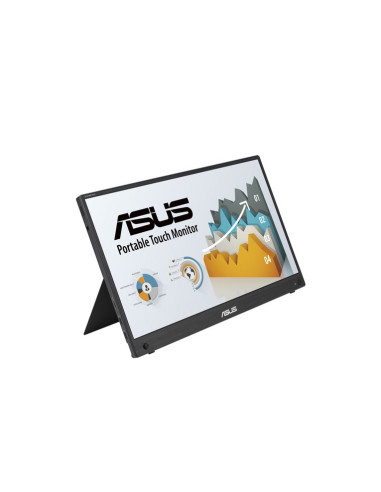 MONITOR ASUS LED 15.6" Wide ZenScreen Touch MB16AHT IPS 1920x1080 5ms 250cd/m2 700:1 2x1W MM HDMI USB-C