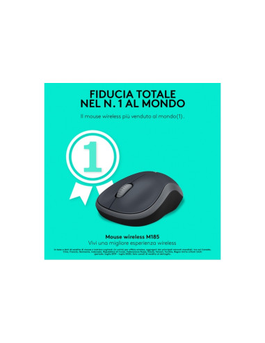MOUSE LOGITECH "Wireless Mouse M185 Grigio - 910-002235/910-002238
