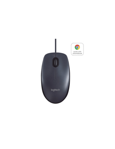 MOUSE LOGITECH "B100 Mouse Black USB" 3 tasti 800dpi oem