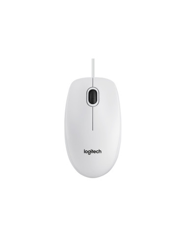 MOUSE LOGITECH "B100 Mouse White USB" 3 tasti 800dpi oem