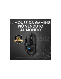 MOUSE LOGITECH GAMING WIRED G502 HERO HIGH PERFORMANCE RGB OPTICAL USB 2