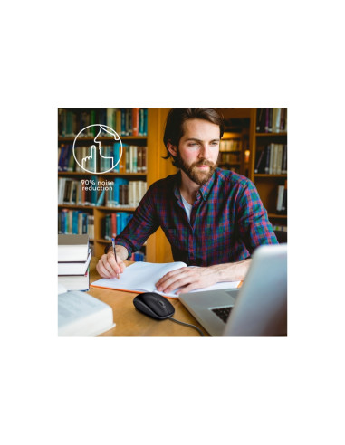 MOUSE LOGITECH "B110 SILENT DARK" 3 tasti 1000dpi oem