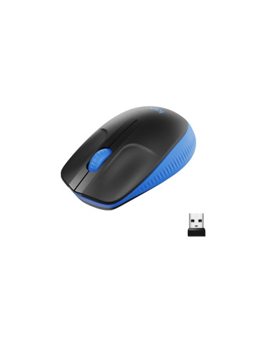 MOUSE LOGITECH "Wireless Mouse M190 " USB 1000 dpi 3 PULSANTI BLU 910-005907
