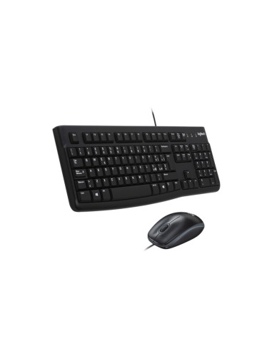 TASTIERA LOGITECH  + MOUSE MK120 USB NERA - 3 TASTI Italian Layout 920-002543