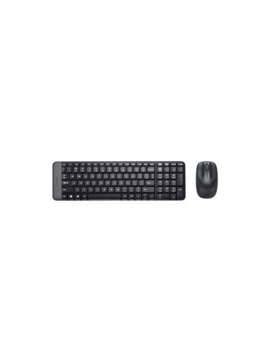 TASTIERA LOGITECH + MOUSE "Wireless Combo" MK220 NERO USB 920-003721