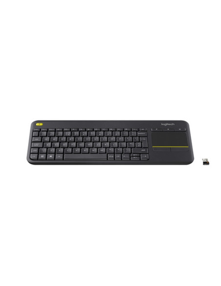 TASTIERA LOGITECH "WIRELESS TOUCH K400 UNIFYING" Compatibile con Windows 10 NERA - 920-007135