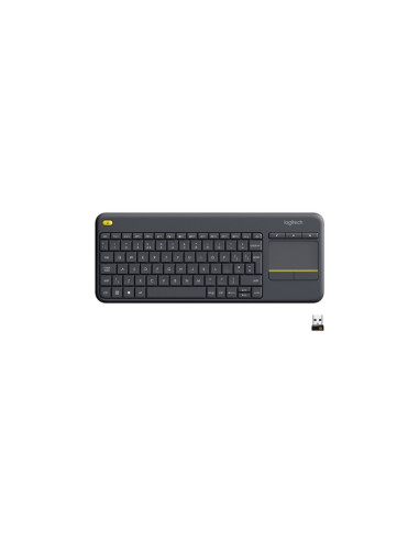 TASTIERA LOGITECH "WIRELESS TOUCH K400 UNIFYING" Compatibile con Windows 10 NERA - 920-007135