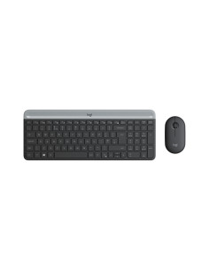 TASTIERA LOGITECH+MOUSE Wireless Desktop MK470 COMBO USB ULTRASOTTILI Colore GRAFITE 920-009196