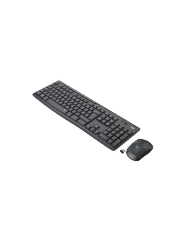 TASTIERA LOGITECH+MOUSE Wireless Desktop MK295 SILENT COMBO USB GRAFITE 920-009797
