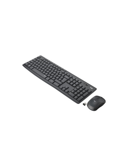 TASTIERA LOGITECH+MOUSE Wireless Desktop MK295 SILENT COMBO USB GRAFITE 920-009797