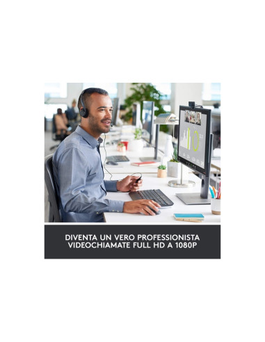 WEBCAM LOGITECH "C920 HD PRO" 3MP 1080PX Doppio Microfono Stereo, USB 960-001055