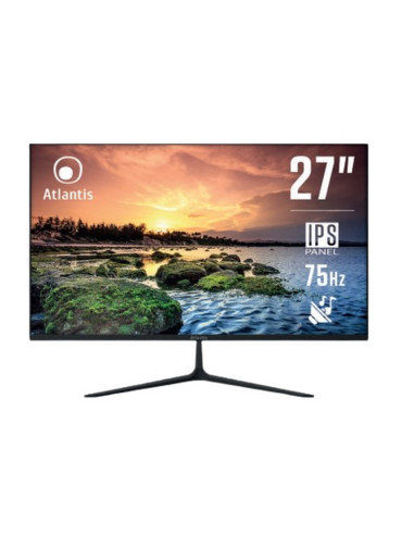 MONITOR ATLANTIS LED 27" Wide A05-HE27I-VHDM IPS 1920x1080 5ms 240A'±10cd/m2 1.000:1 VESA MM VGA HDMI DP Black