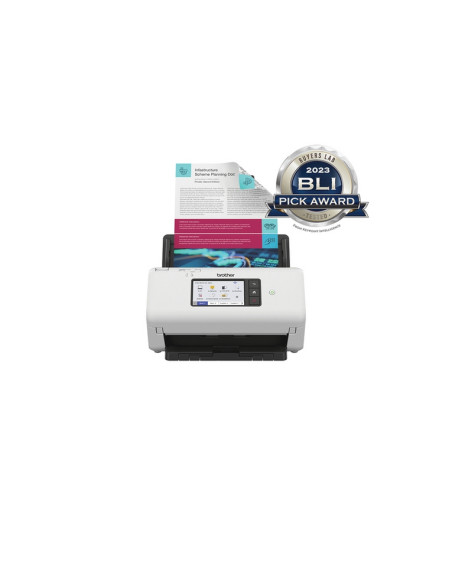 SCANNER BROTHER DOCUMENTALE ADS-4700W A4 40PPM 600x600 dpi ADF 60FF DUPLEX LAN USB 3.0 WiFi Display Touch 10.9cm