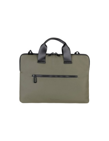 BORSA X NB TUCANO GOMMO SUPERSLIM 13"/14", VERDE MILITARE, PER NOTEBOOK 14" E MACBOOK AIR 15" - BSGOM1314-VM
