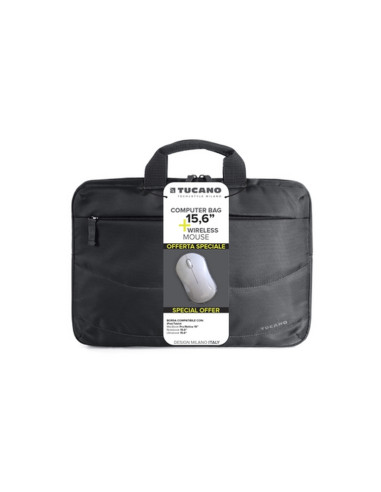 BORSA X NB TUCANO idea pc BUNDLE bag 15.6" nero + mouse - BU-BIDEA-WM